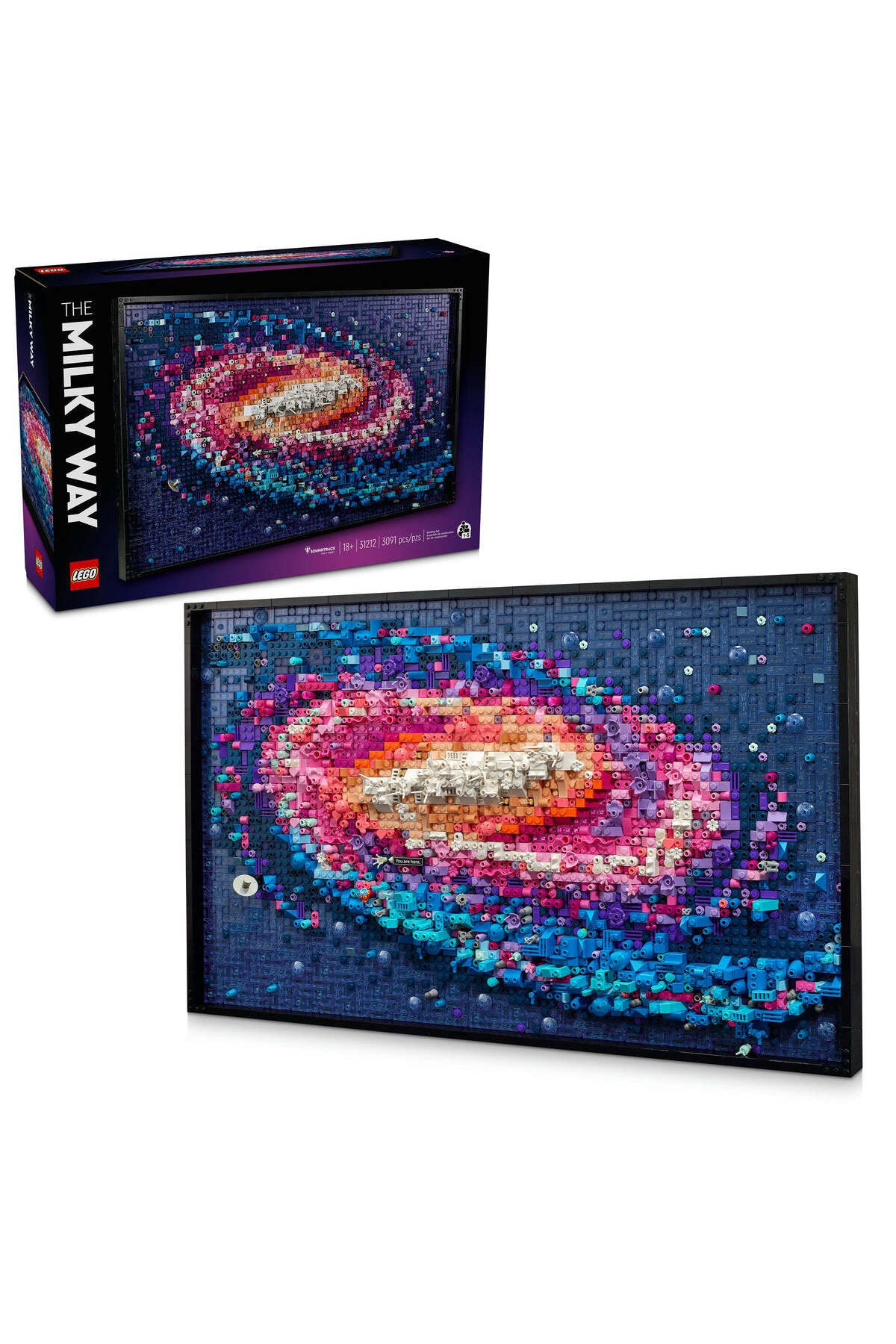 LEGO? Art the Milky Way Galaxy Wall Art Set 31212