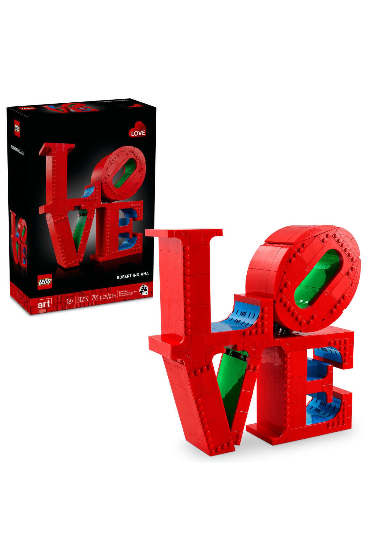 LEGO? Art LOVE. Gift for Couples and Home Decor Idea 31214