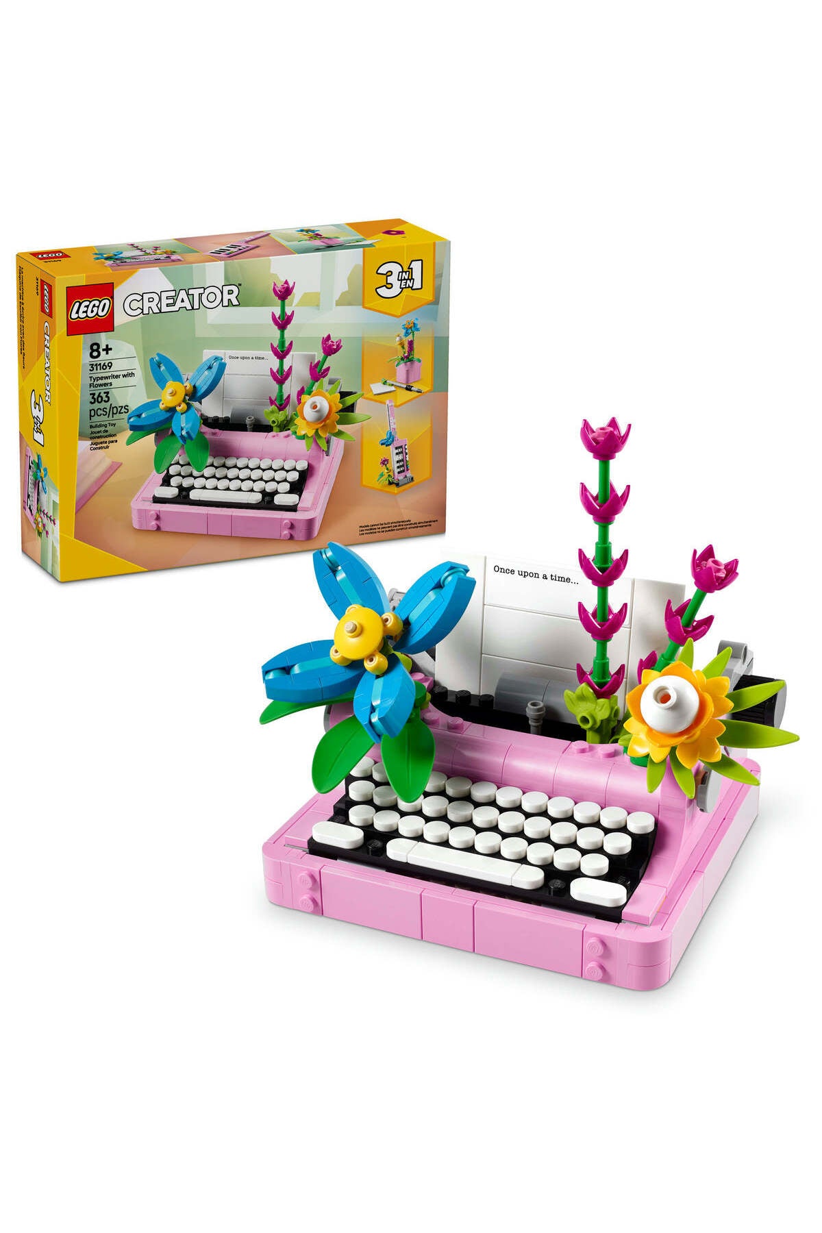 LEGO? Creator 3in1 Typewriter With Flowers Toy Playset 31169