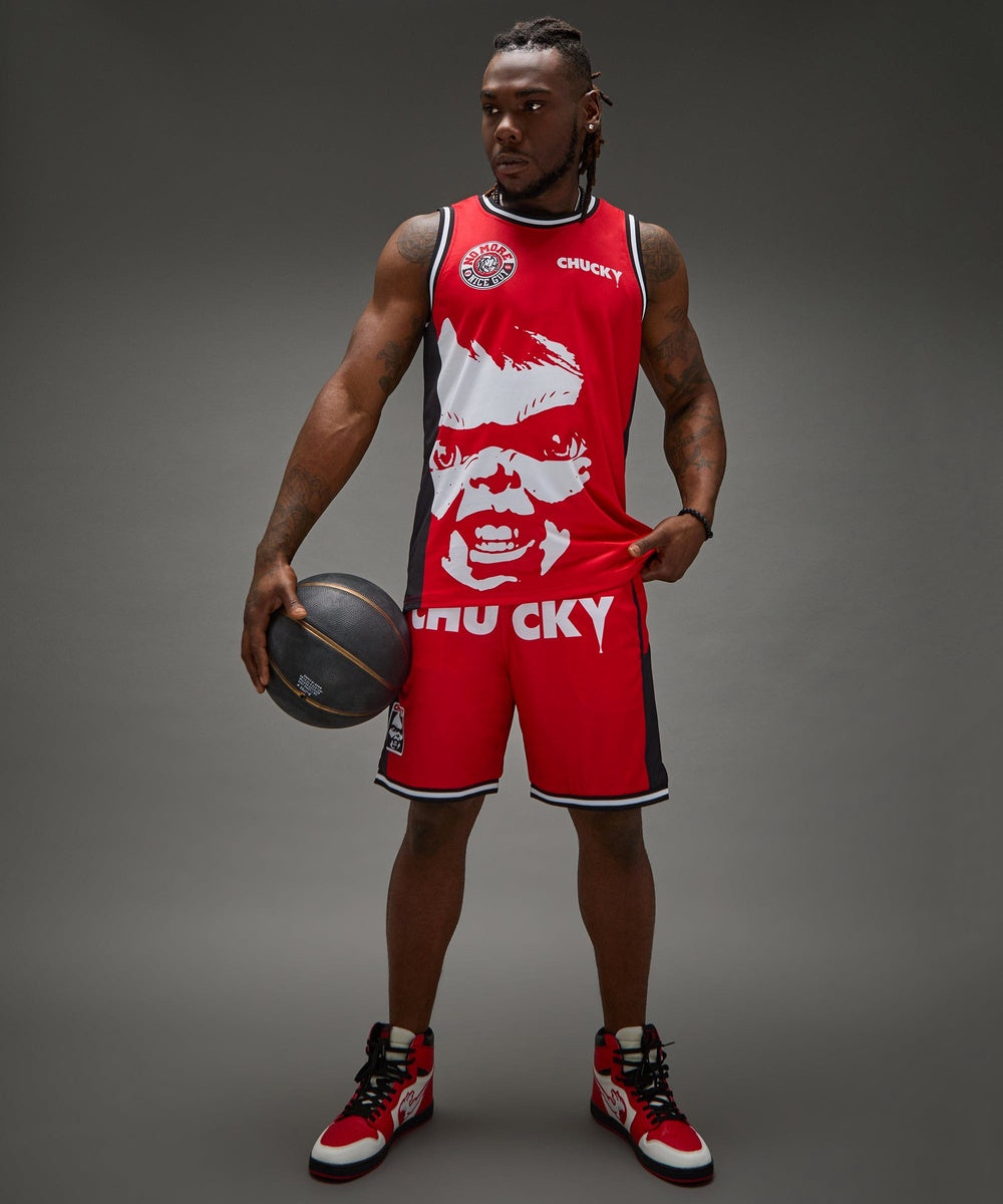 Chucky Basketball Short - Red - Image 13