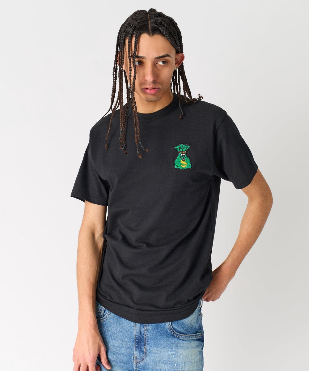 Money Bags Short Sleeve Tee - Black - Image 7