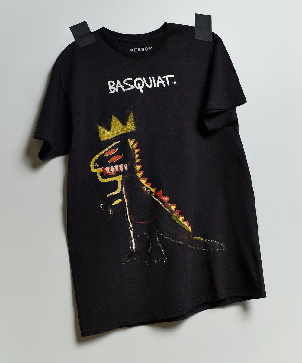 Basquiat??Pez Dino Print Tee - Black - Image 4