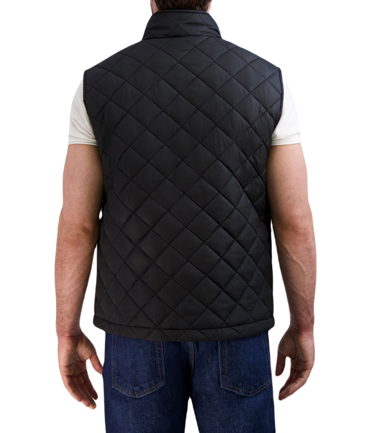 Quilted Vest Black - Image 2