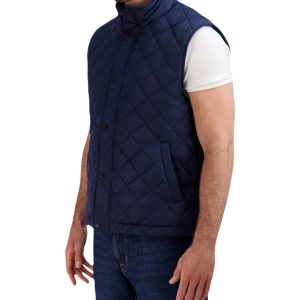 Quilted Vest Navy