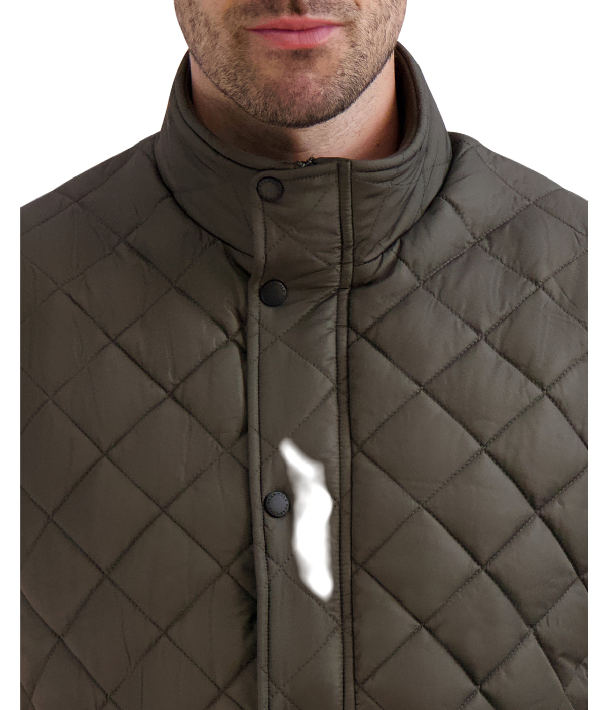 Quilted Vest Olive - Image 3