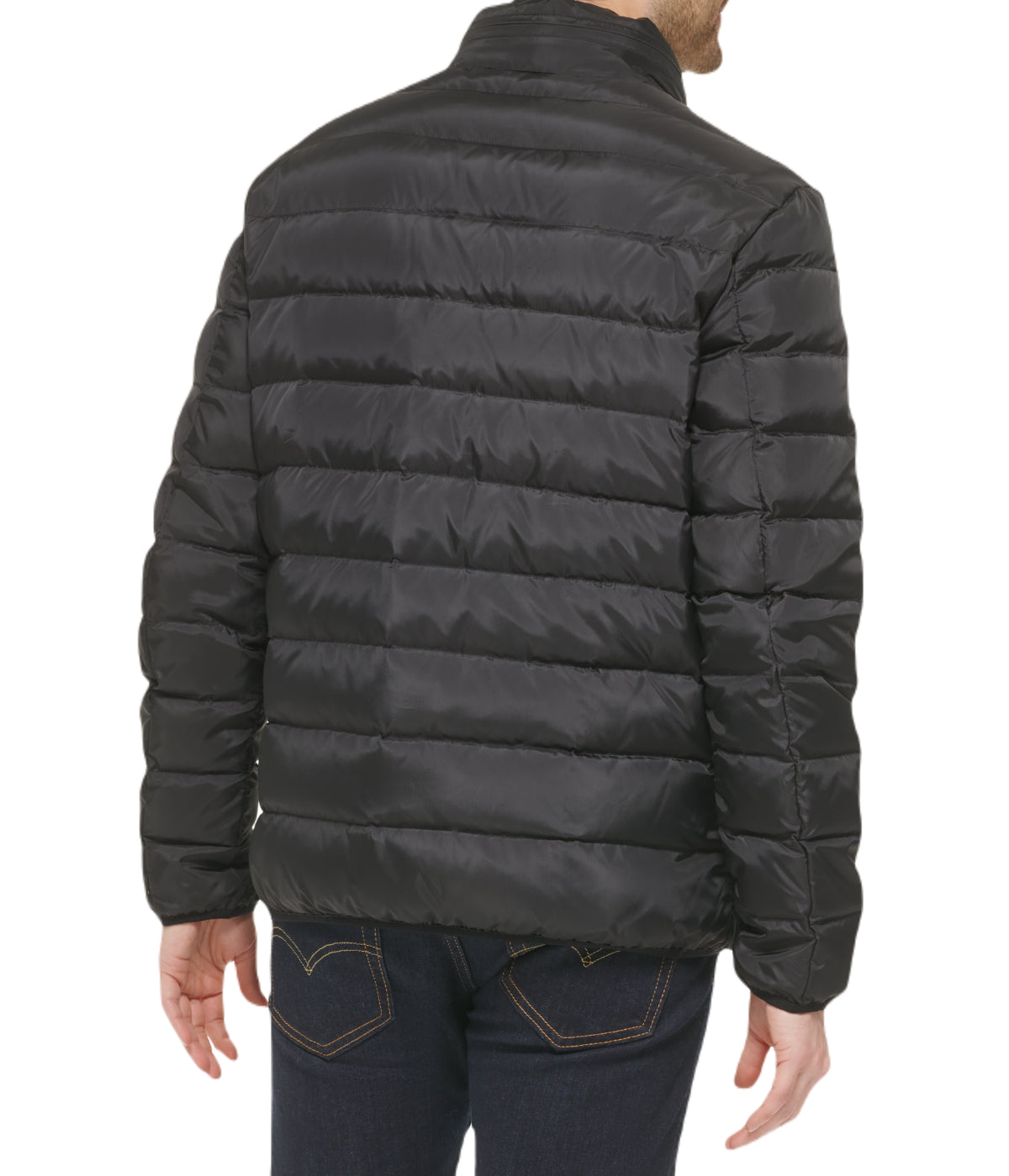 Mens Down Jacket Black - Image 2