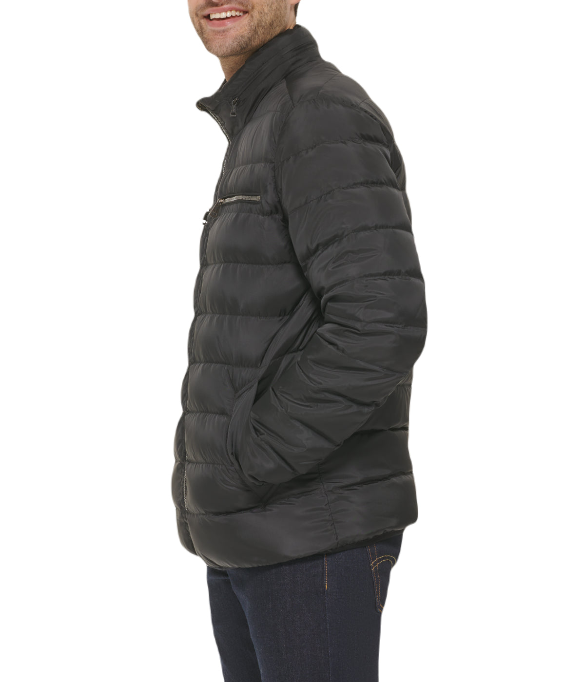 Mens Down Jacket Black - Image 3