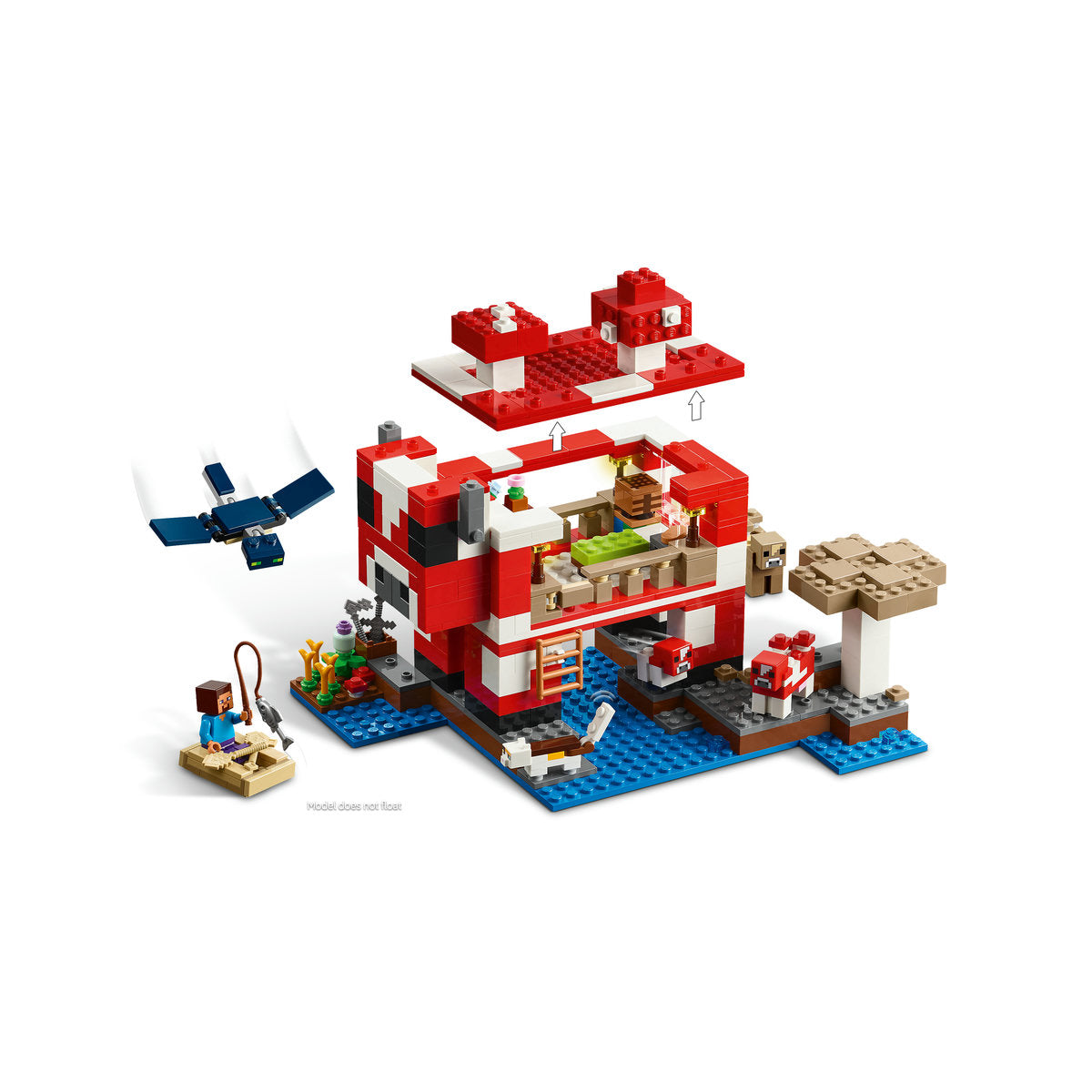 LEGO? Minecraft? the Mooshroom House Island Gamer Kit Toy for Kids 21270 - Image 12