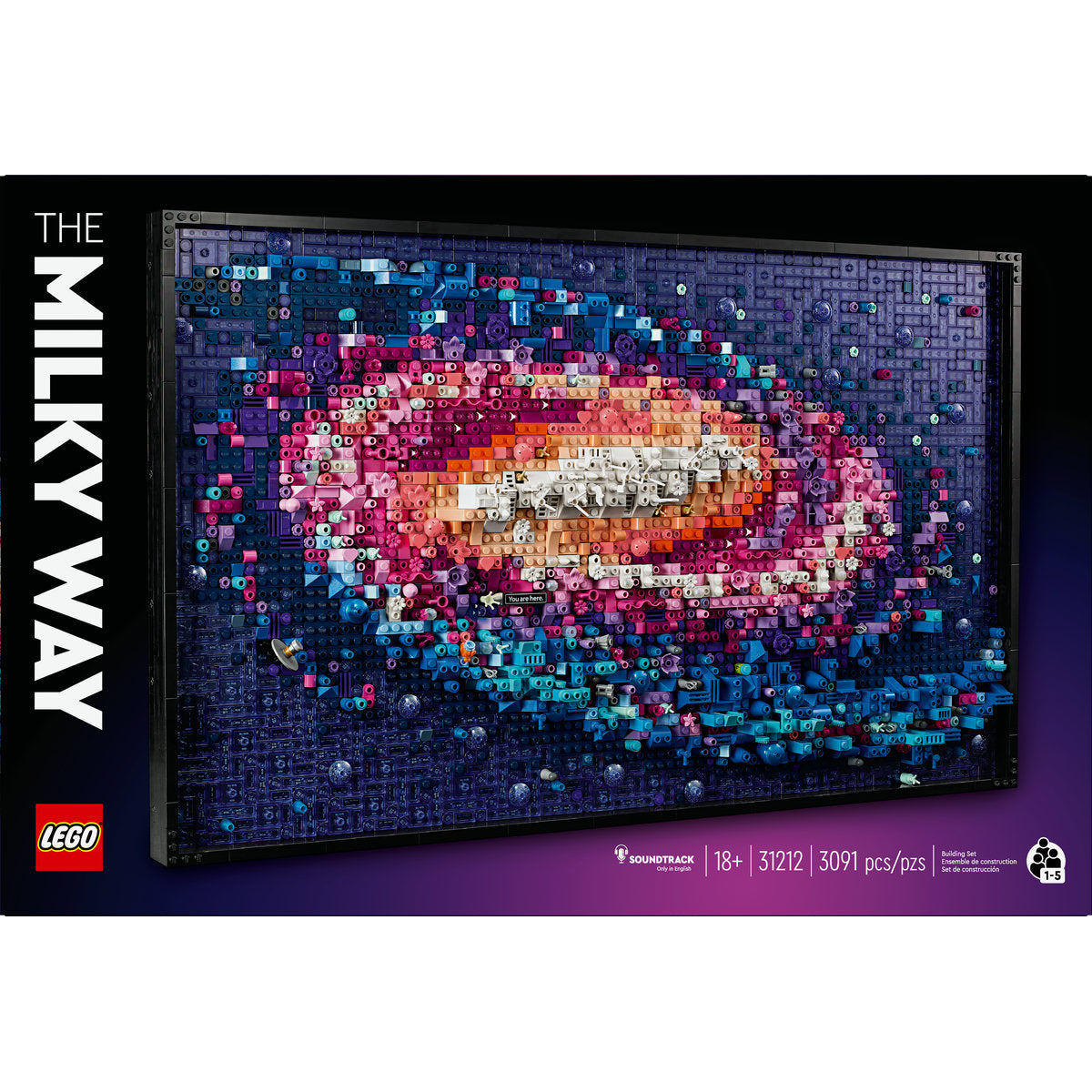 LEGO? Art the Milky Way Galaxy Wall Art Set 31212 - Image 3