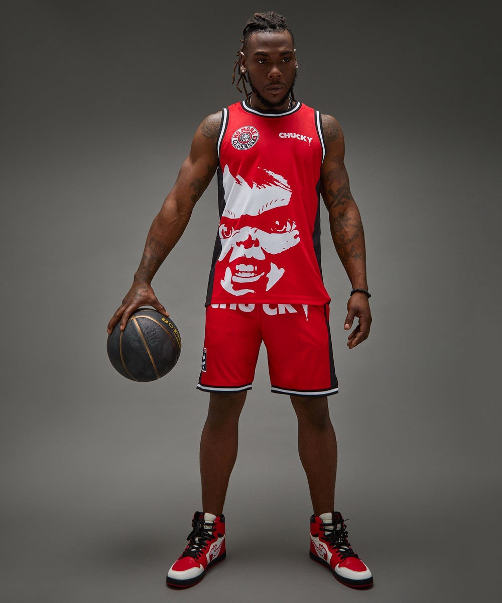 Chucky Basketball Short - Red - Image 10