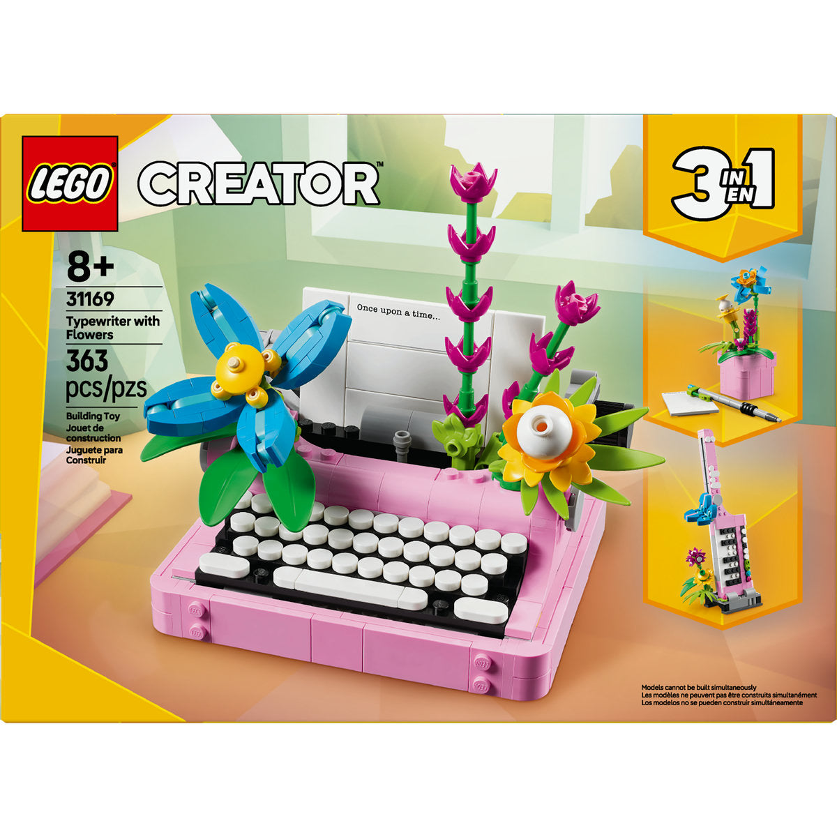 LEGO? Creator 3in1 Typewriter With Flowers Toy Playset 31169 - Image 3