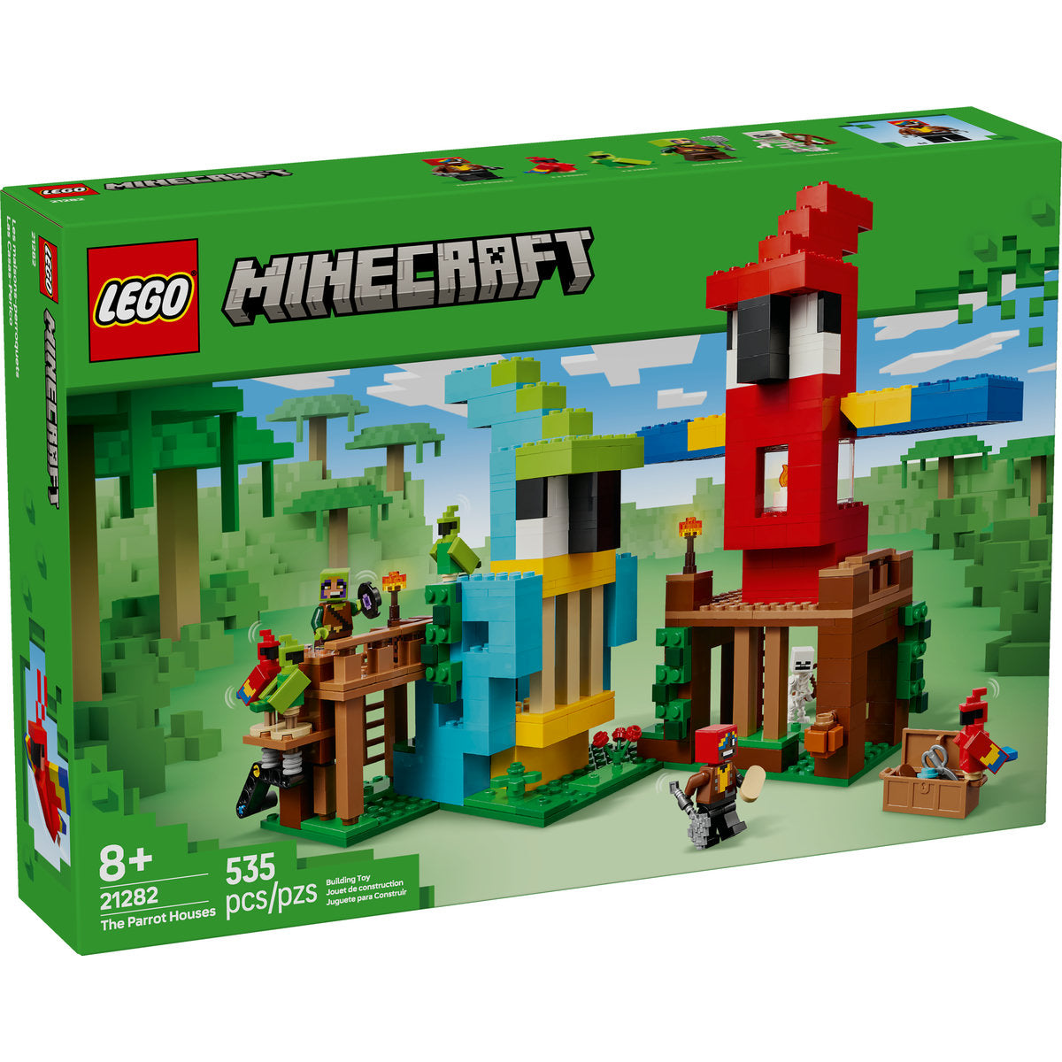 LEGO? Minecraft? the Parrot Houses. Buildable Video-Game Set 21282 - Image 2