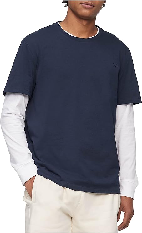 Short Sleeves Smooth Cotton Solid Crewneck Tee - Image 6