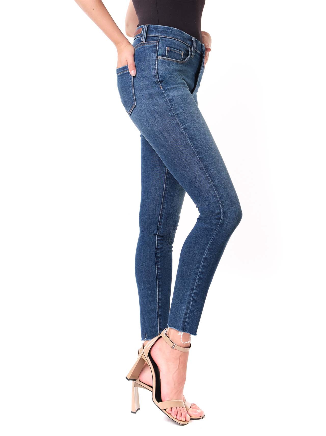 Mid Rise Cropped Skinny Jeans - Image 4