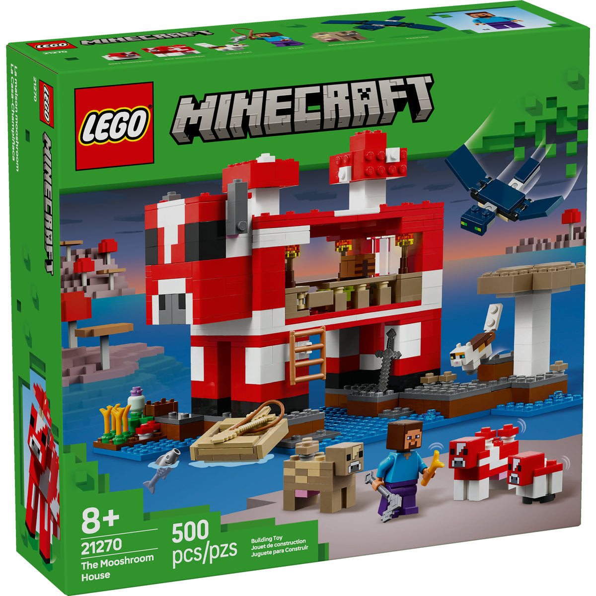LEGO? Minecraft? the Mooshroom House Island Gamer Kit Toy for Kids 21270 - Image 3