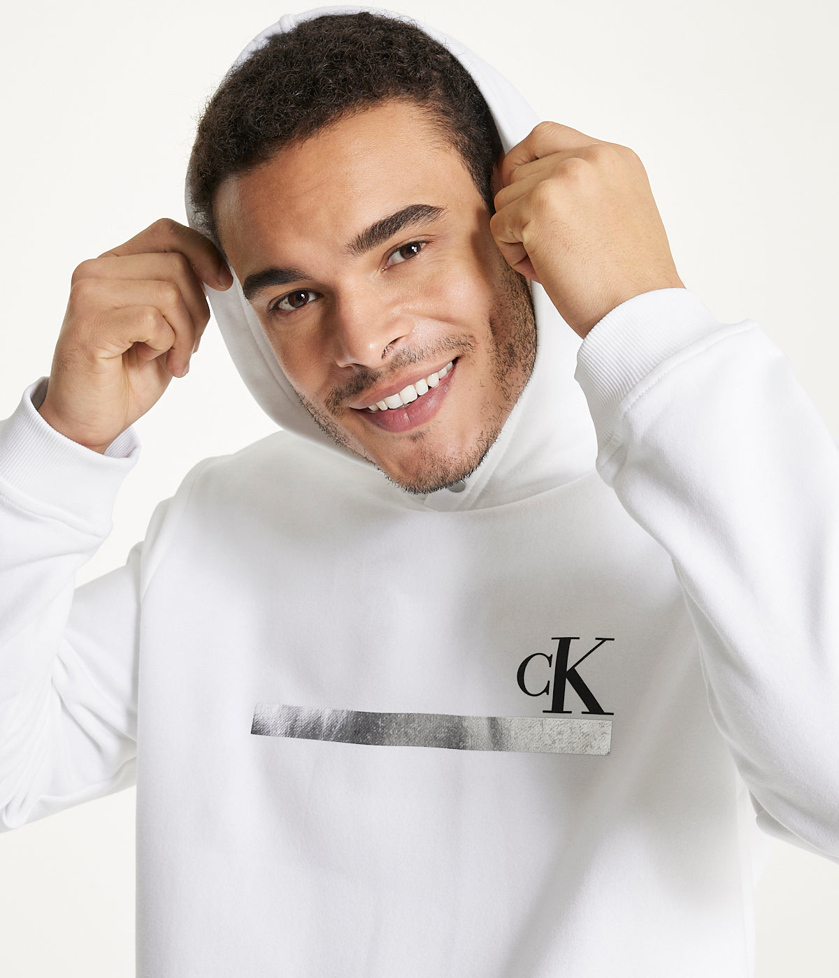 Long Sleeves Foil Stripe Hoodie - Image 4