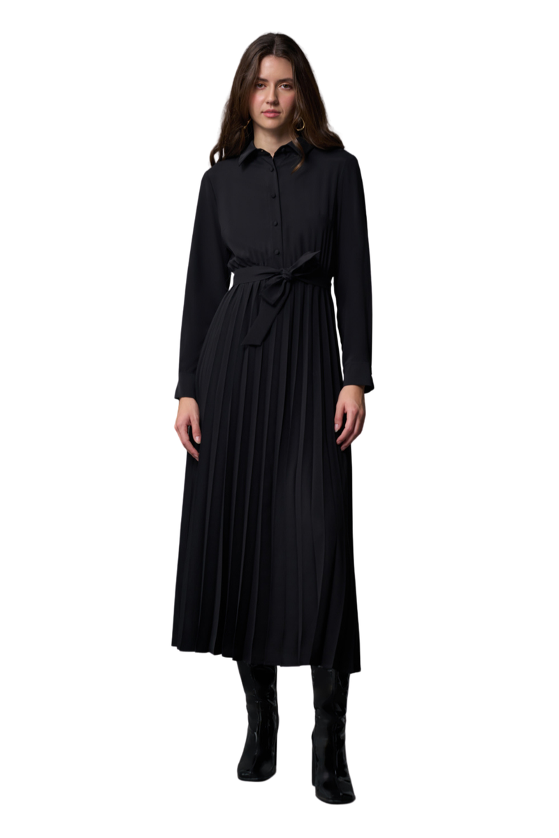 Shirt Dress With Pleated Skirt - Skirt - Image 4