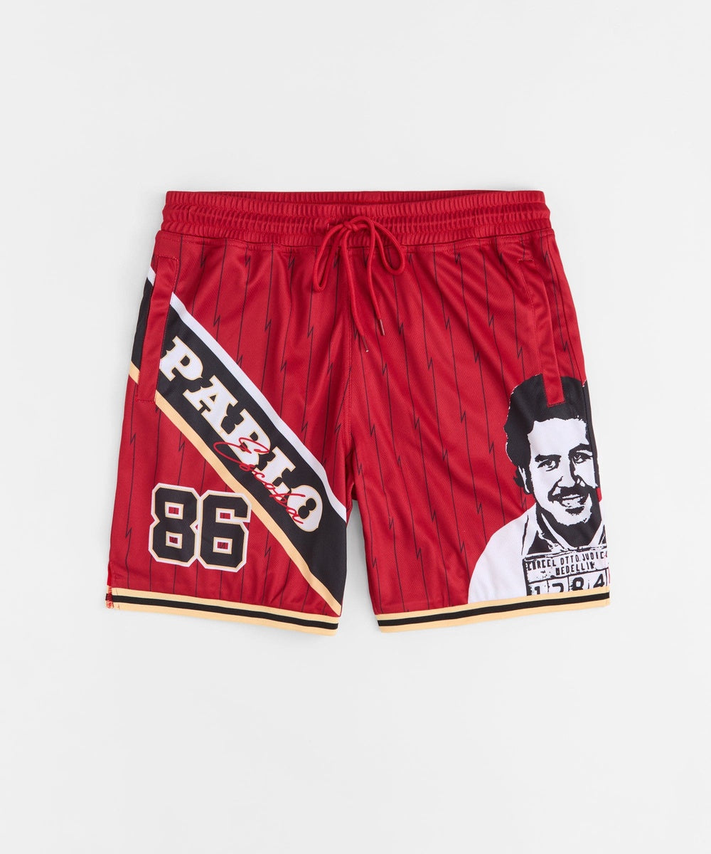 Pablo Basketball Shorts - Red - Image 5