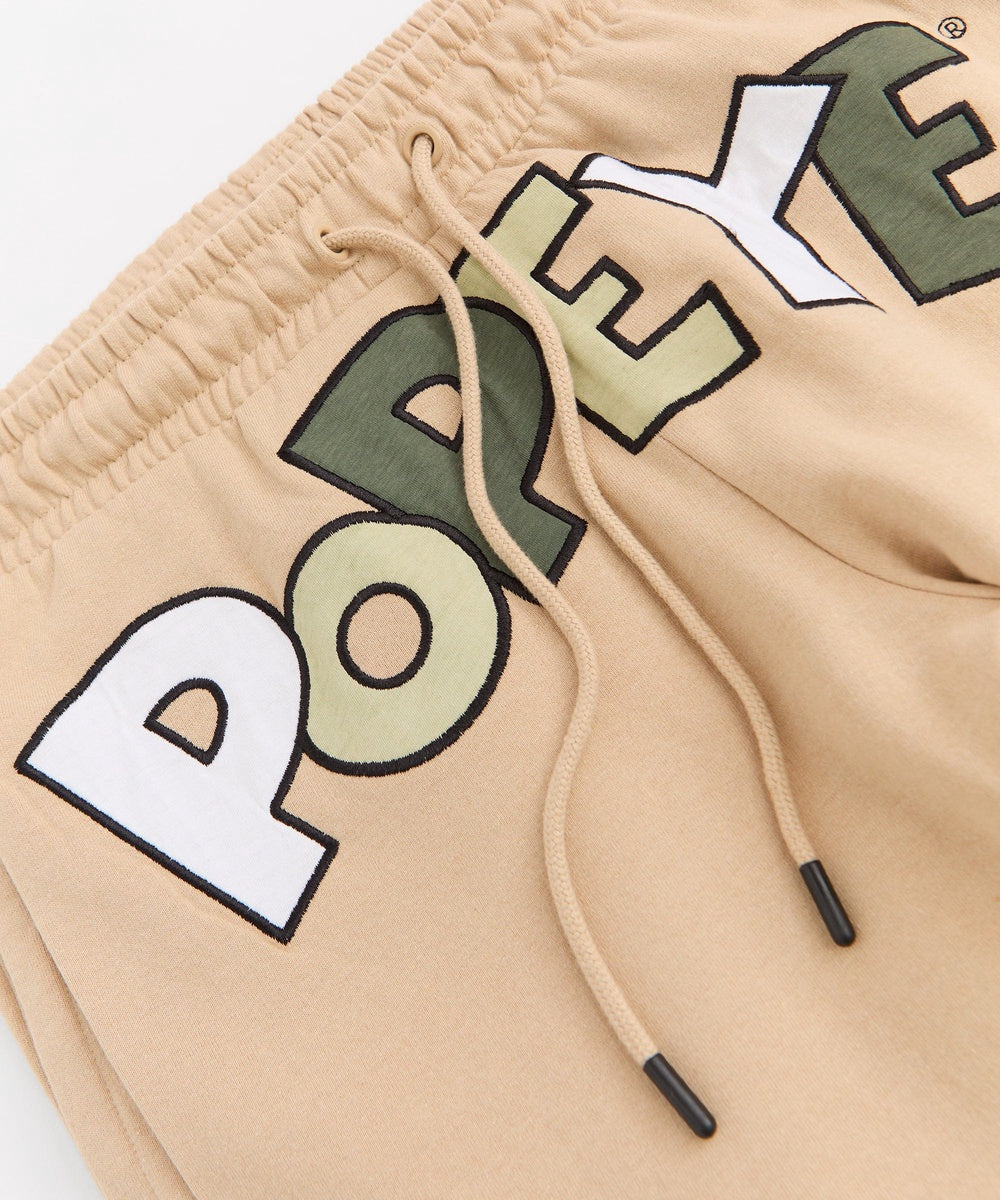Popeye Applique Short - Tan - Image 2
