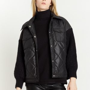 Vegan Bomber with Two Chest Pockets