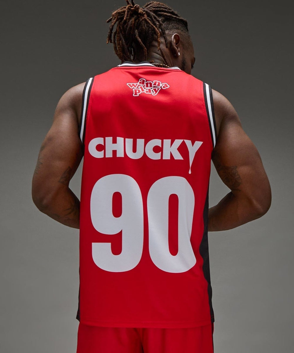 Chucky Basketball Jersey - Red - Image 2