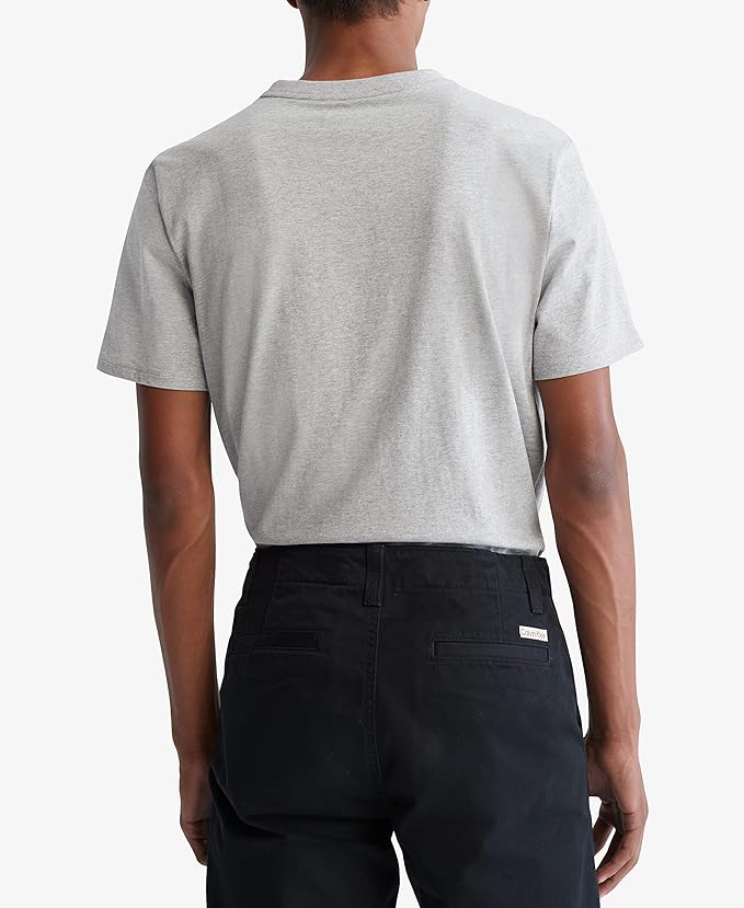 Short Sleeves Smooth Solid V-Neck Tee - Image 2