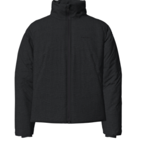 Long Sleeves Front Zipper Mock Neck Puffer Coat