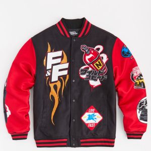 Fast & Furious Control the Drift Varsity Jacket - Black