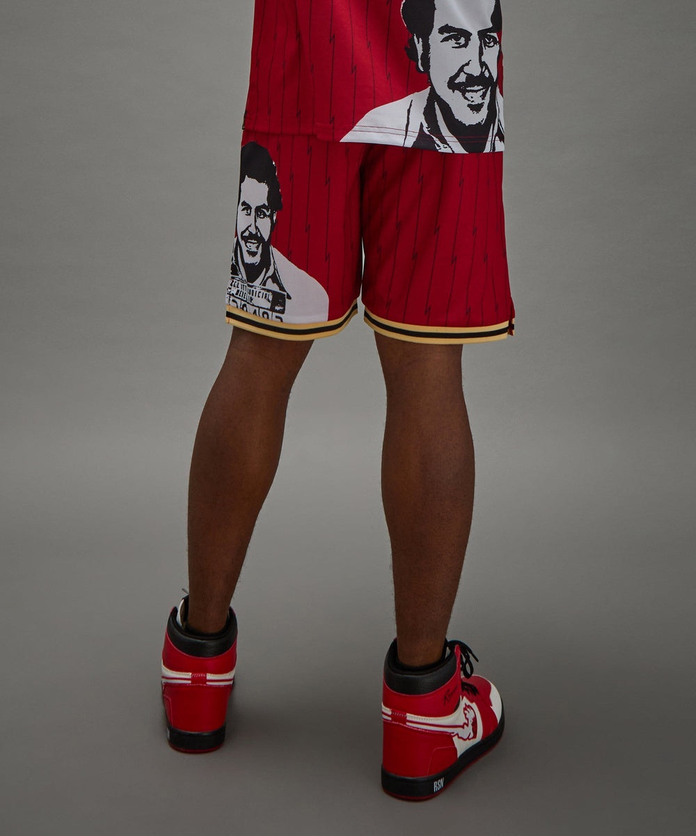 Pablo Basketball Shorts - Red - Image 3