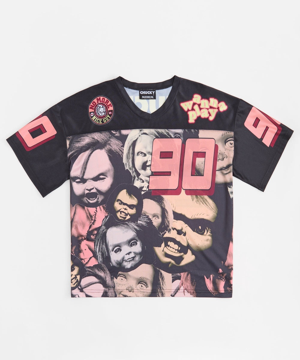Chucky Wanna Play Football Jersey - Black