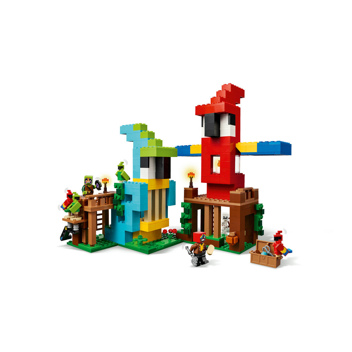 LEGO? Minecraft? the Parrot Houses. Buildable Video-Game Set 21282 - Image 10