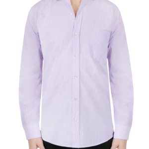 Purple Striped Dress Shirt