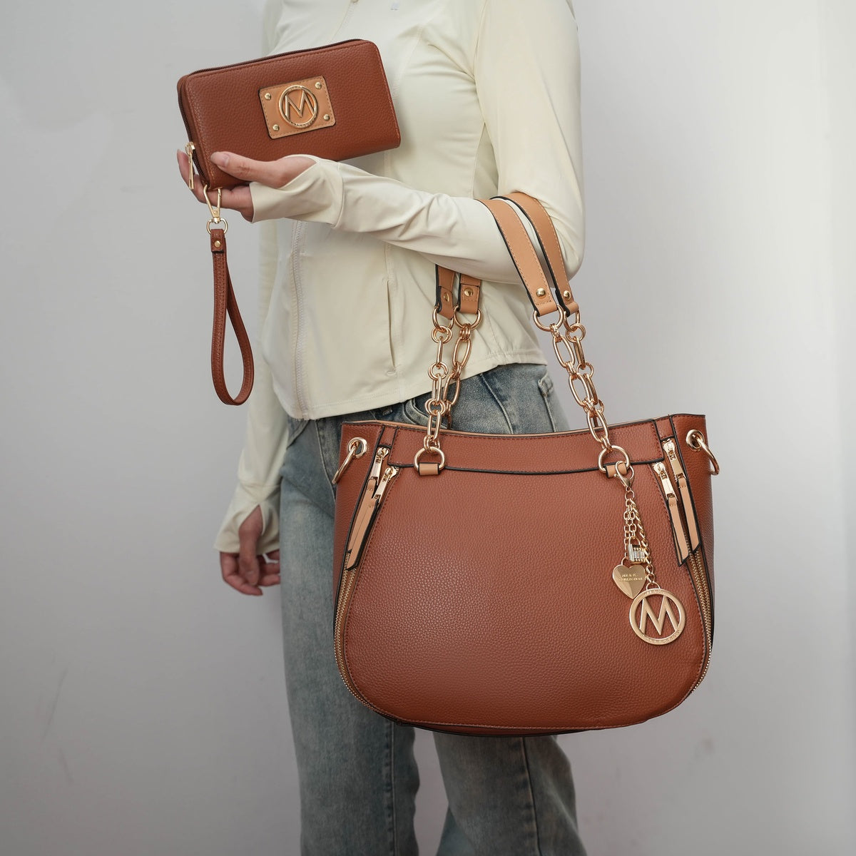 Lina Shoulder Bag and Wallet Set - Image 13