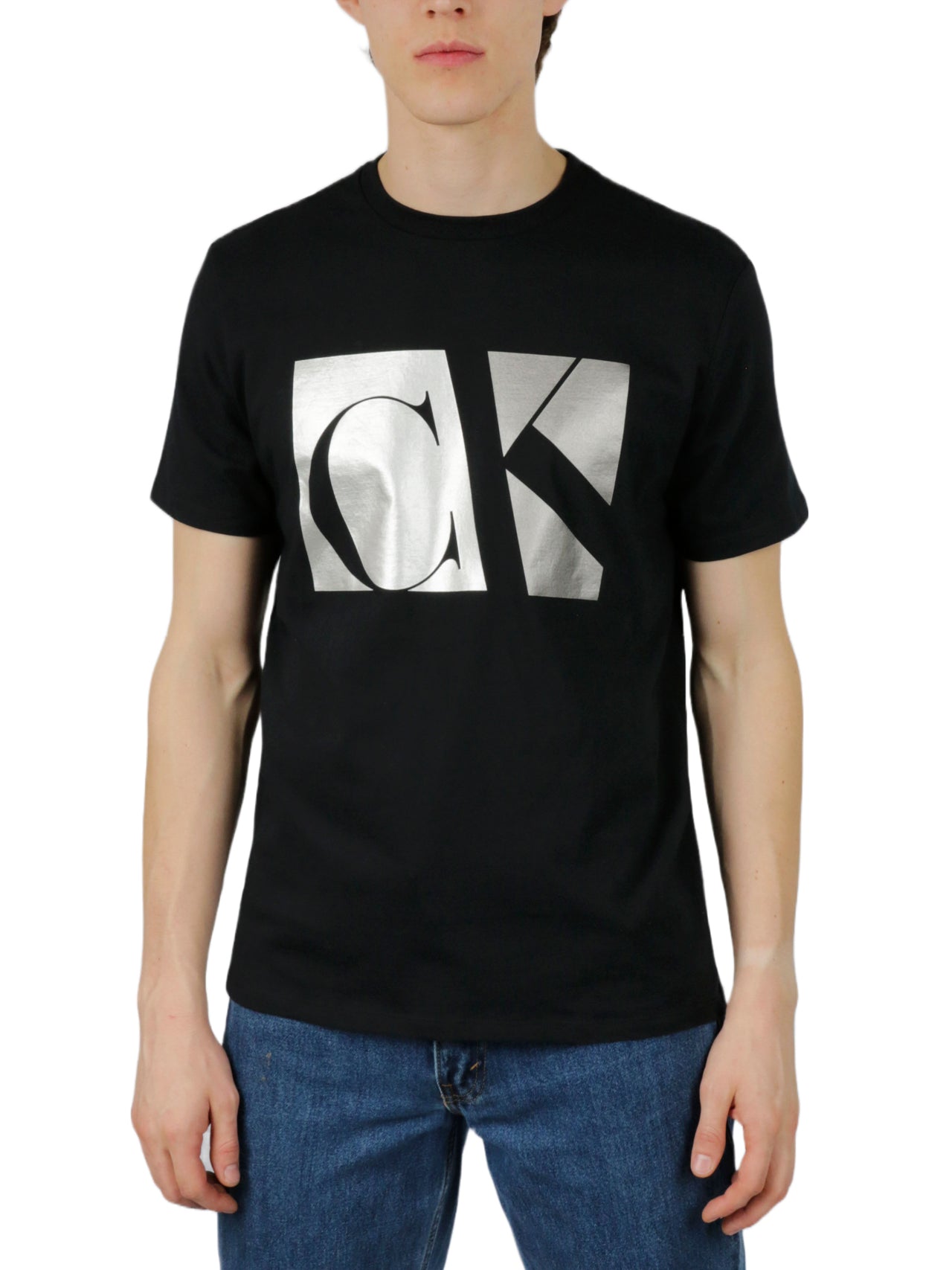 Short Sleeves Matte Metallic Monogram Tee - Image 5
