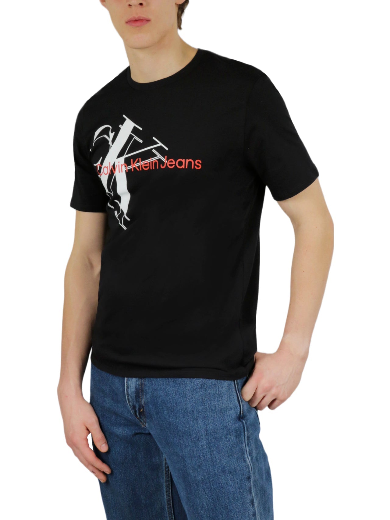 Short Sleeves Tilt Monogram Jean Tee - Image 6