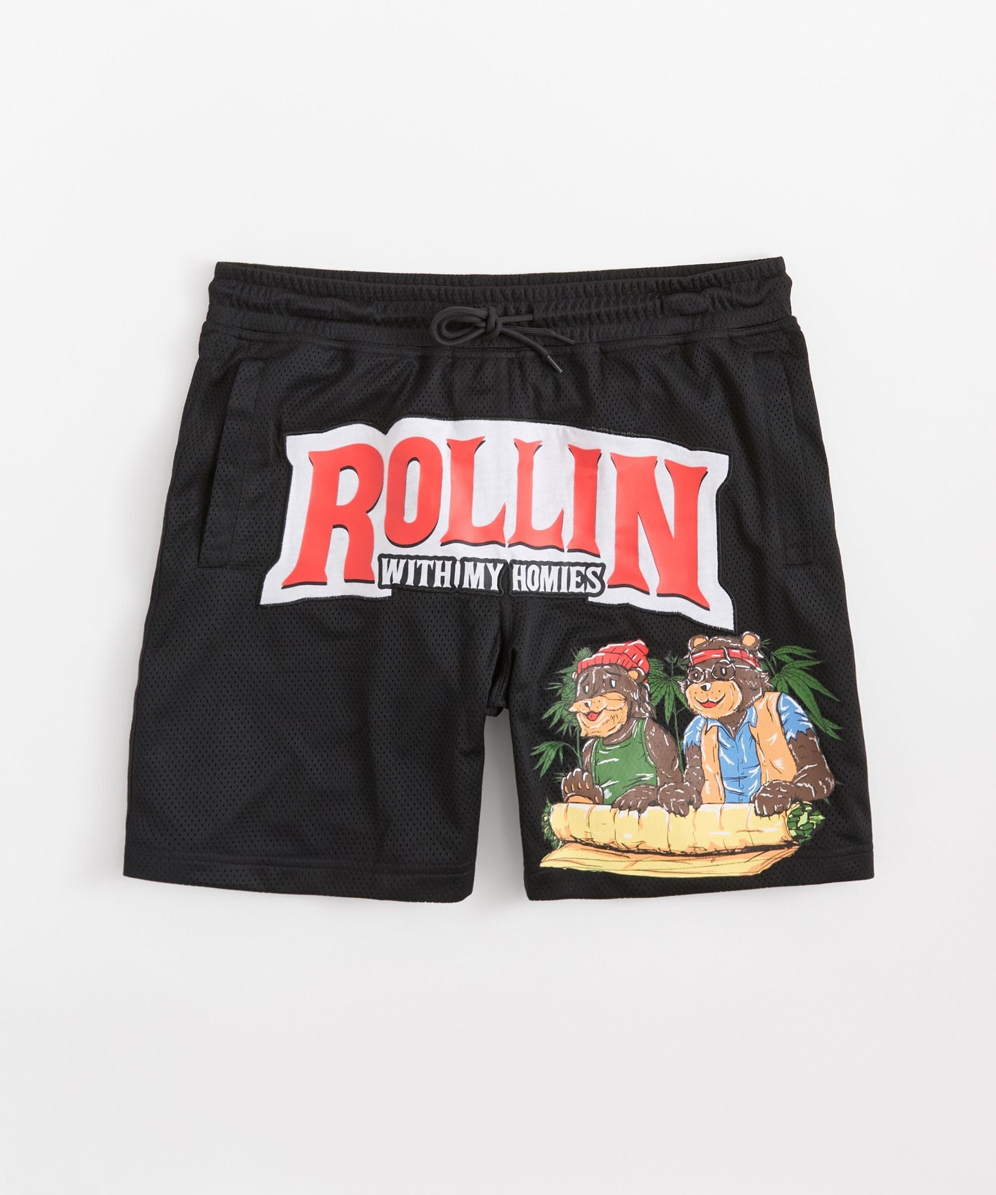 Cheech & Chong Rollin Homies Mesh Short - Black