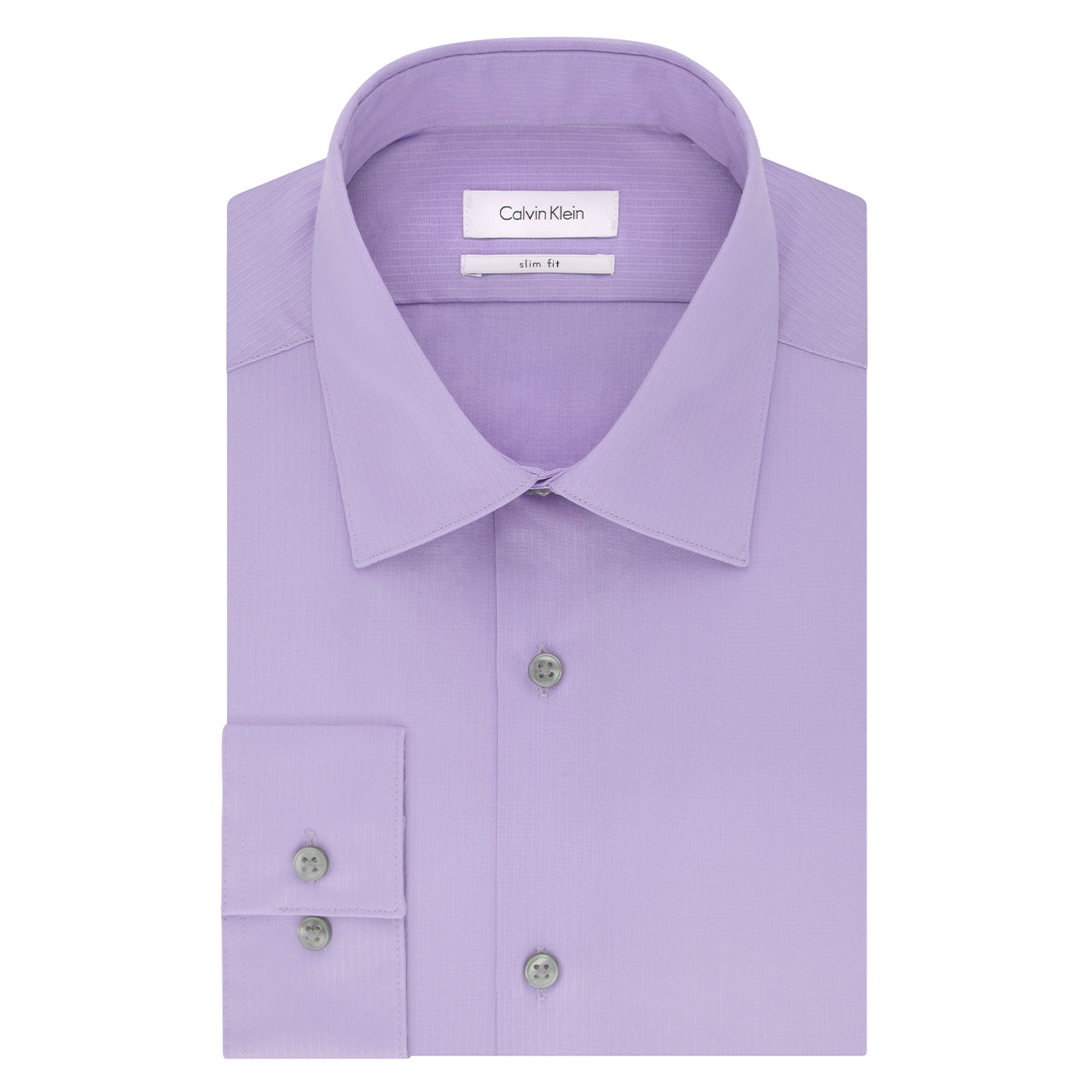 Calvin Klein Slim Fit Solid Dobby Dress Shirt - Image 2