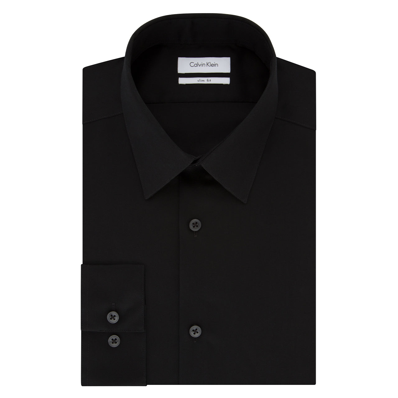 Calvin Klein Slim Fit Non Iron Twill Solid Shirt - Image 4
