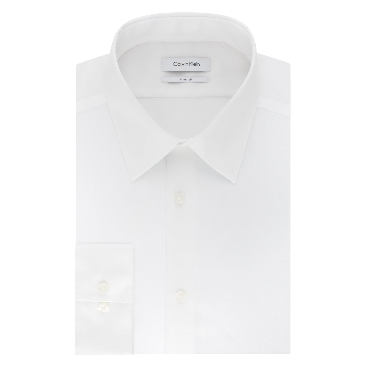 Calvin Klein Slim Fit Non Iron Twill Solid Shirt - Image 3