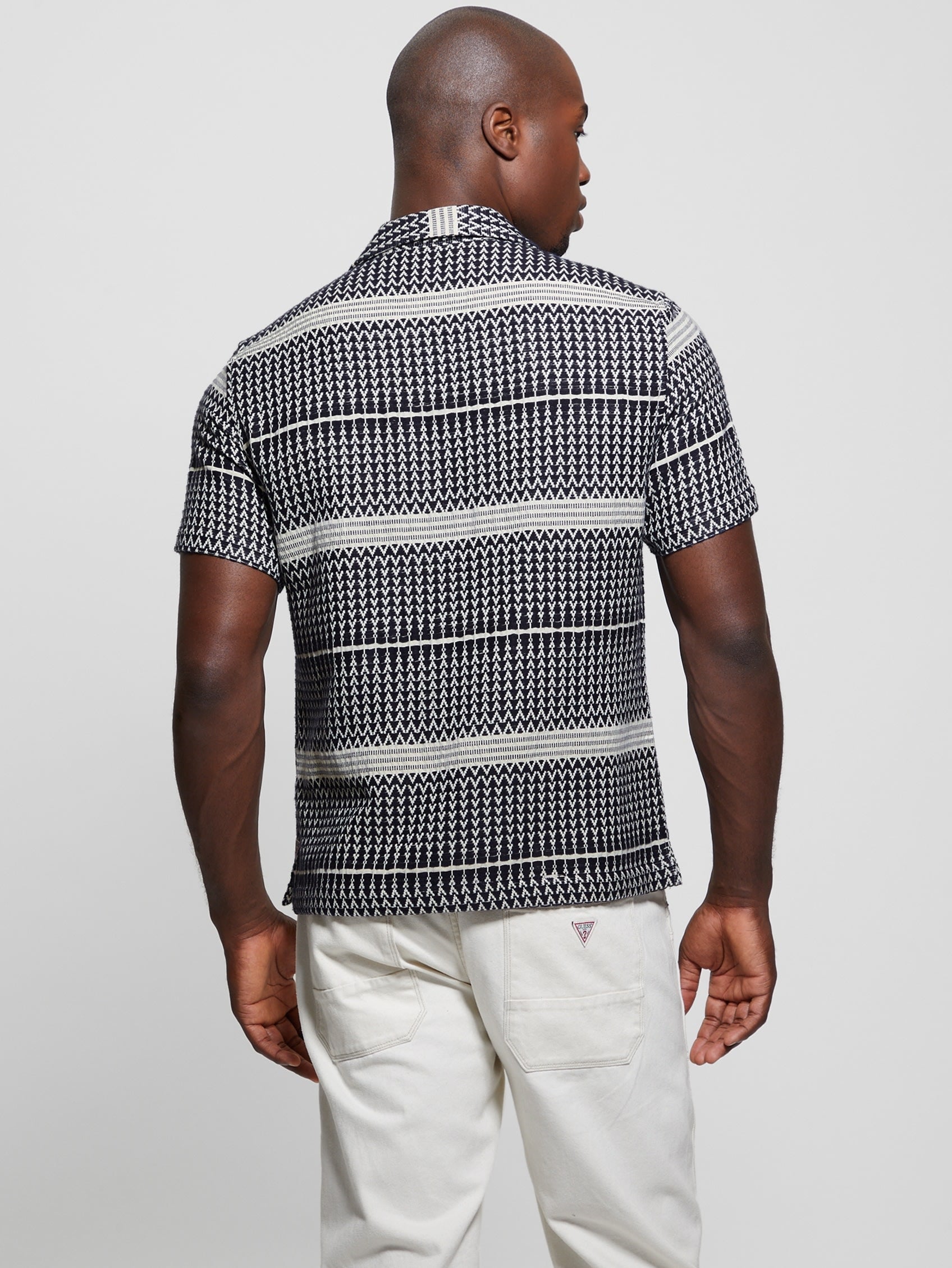 Arrow Jacquard Short Sleeve Shirt - Image 3