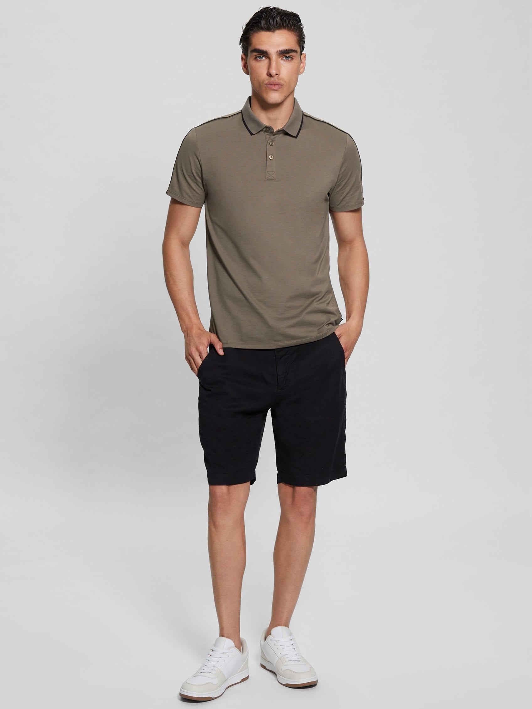 Quattro Tape Short Sleeve Polo - Image 2