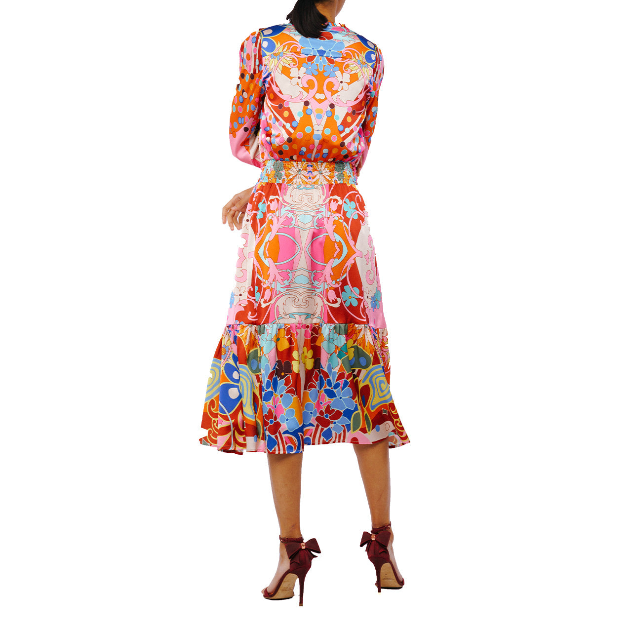 Irena Abstract Print Mini Dress - Image 4