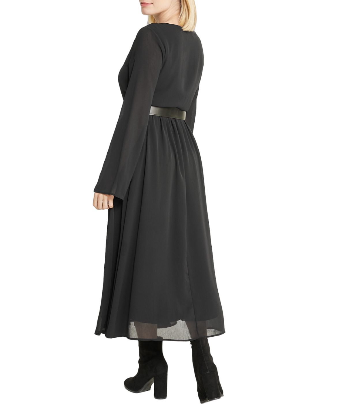 Belted Long Sleeve Dress - Image 2