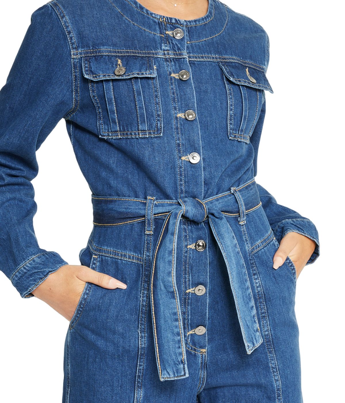 Denim Jumpsuit - Image 4