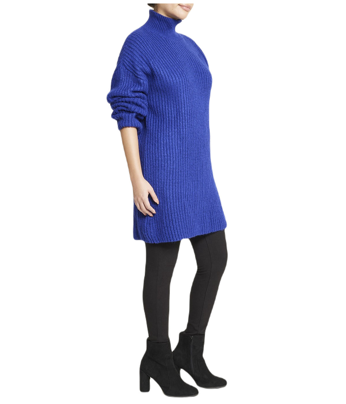 Turtleneck Funnel Sweater Dress - Image 3