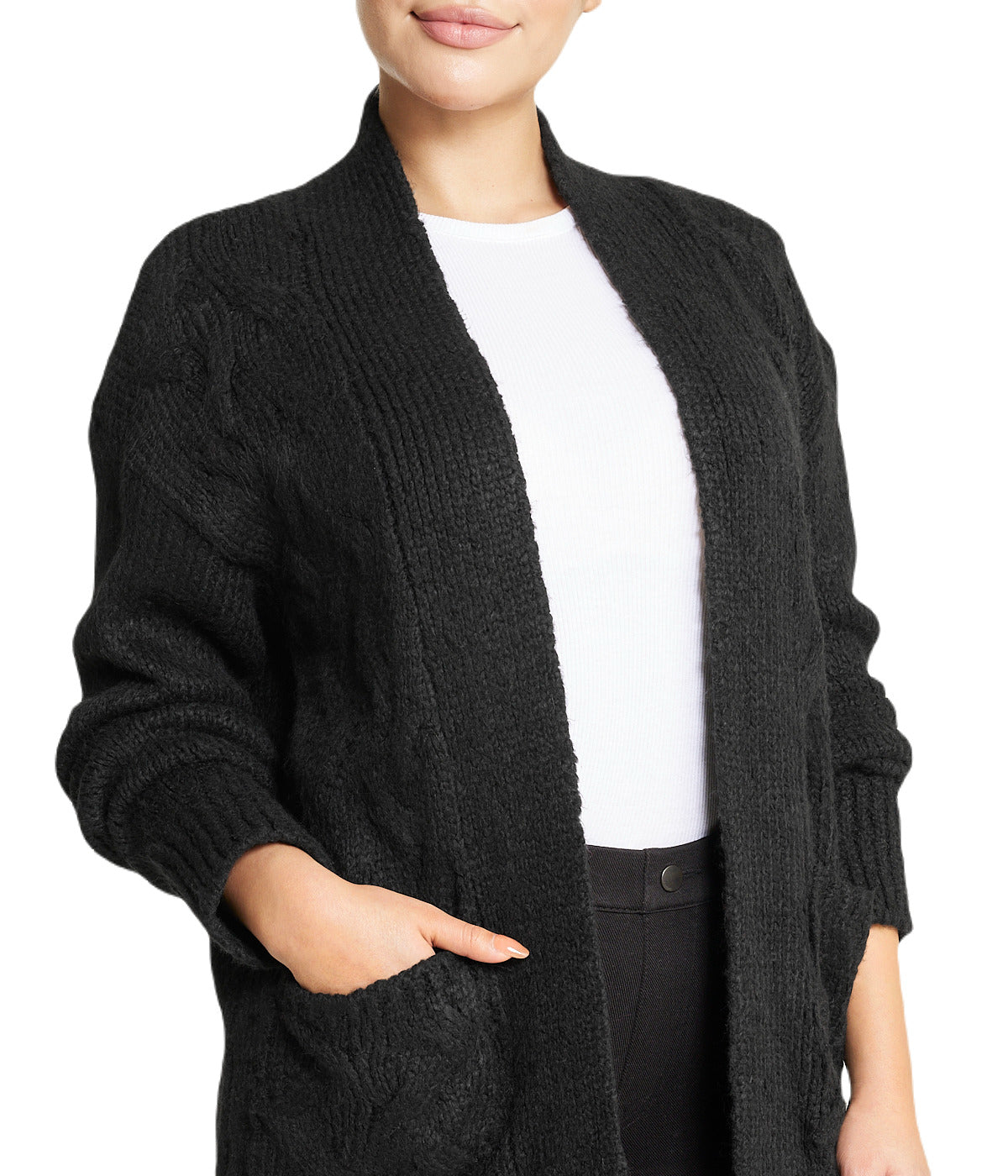 Cable Flyaway Cardigan - Image 4