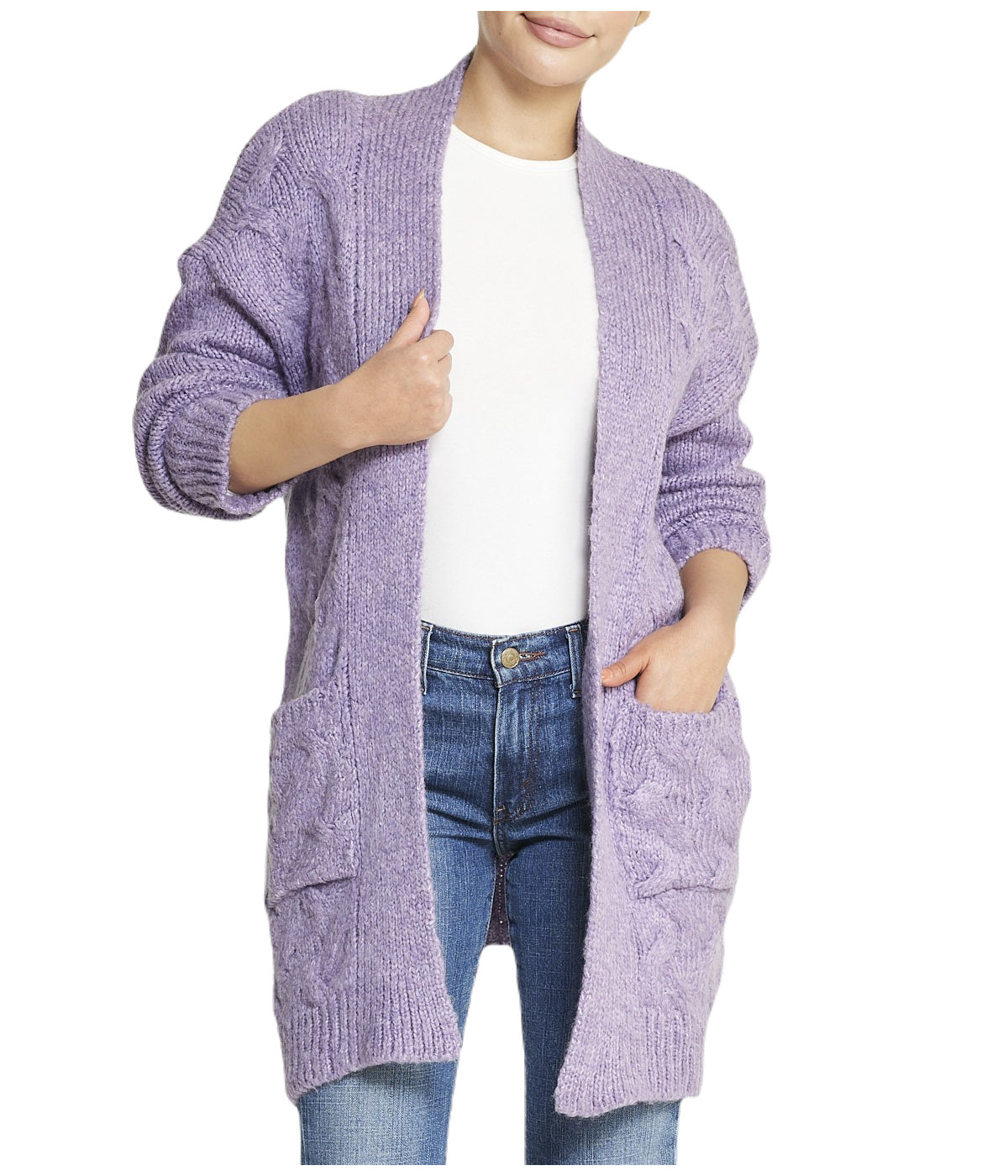 Cable Flyaway Cardigan - Image 5