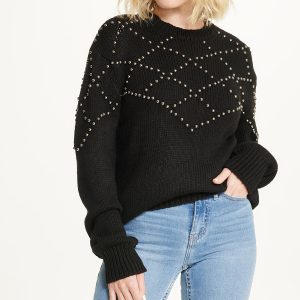 Embellished Pattern Pullover