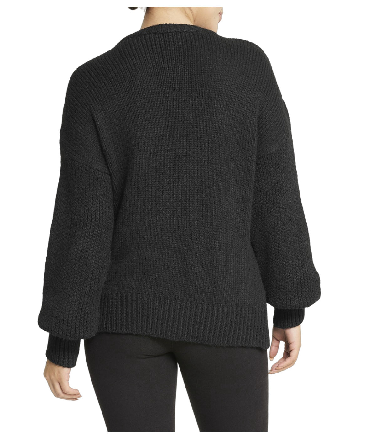 Cable Knit Cropped Pullover Sweater - Image 2
