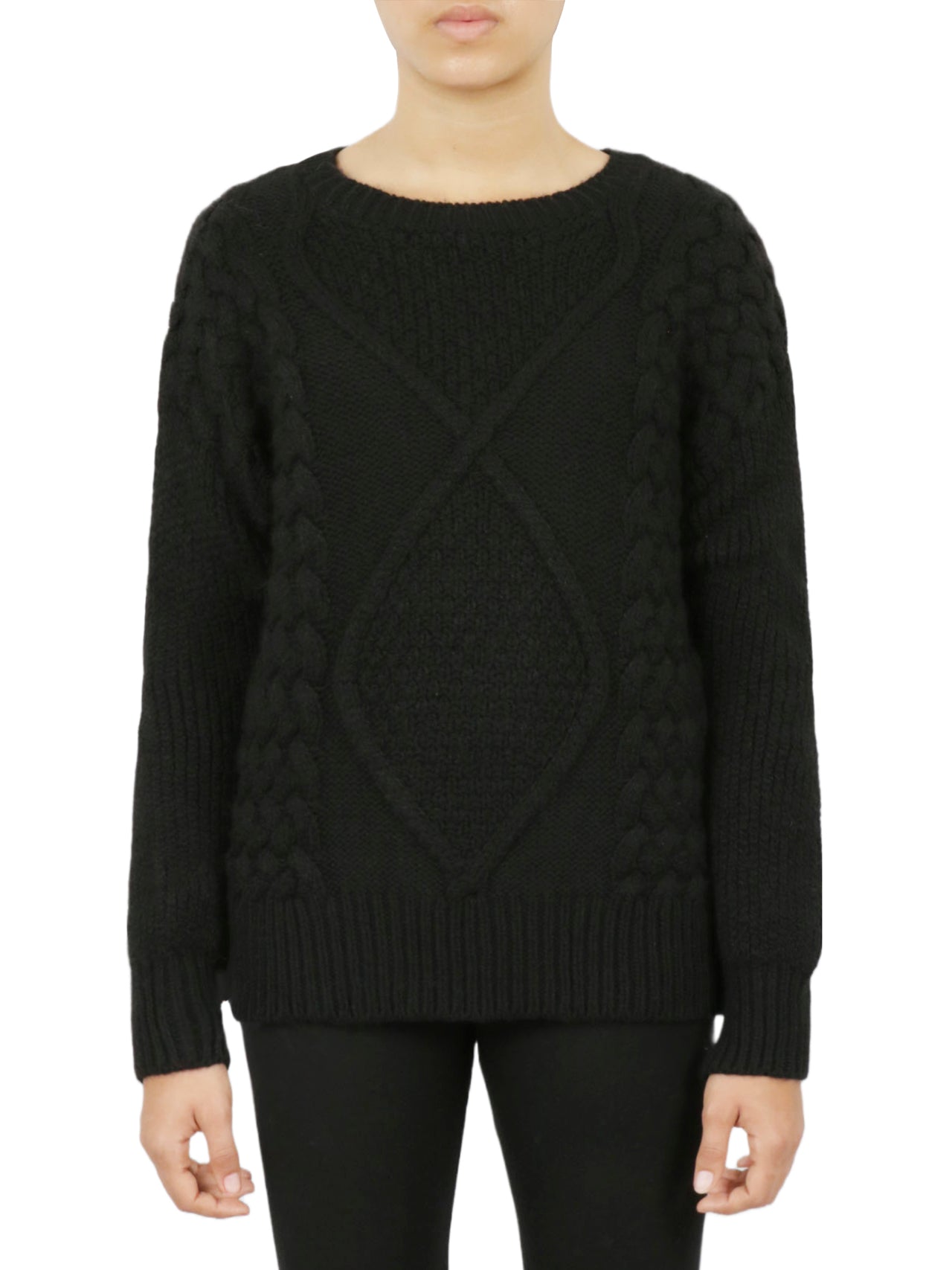 Cable Knit Cropped Pullover Sweater - Image 8